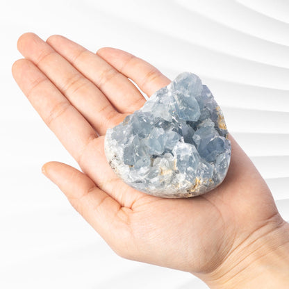 Celestite Heart, Natural Blue Celestite Crystal, Raw Crystal Specimen, Crystal Gift & Decor, Choose Size